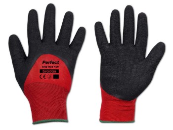 Rękawice ochronne PERFECT GRIP RED FULL lateks rozm. 10