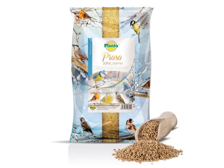 Proso żółte dla ptaków 1kg PLANTA FAUNA