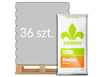 Torf kwaśny pH 3,5-4,5 80l Kronen - paleta 36 worków