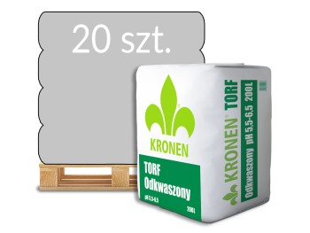 Torf odkwaszony 200l Kronen - paleta 20 worków