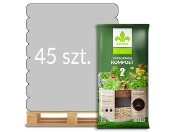 WYSOKA GRZĄDKA Kompost (warstwa 2) 40l Kronen - paleta 45 worków