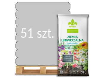 Ziemia uniwersalna z nawilżaczem i ECOFIBREX 50l Kronen - paleta 51 worków