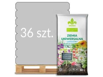 Ziemia uniwersalna z nawilżaczem i ECOFIBREX 80l Kronen - paleta 36 worków